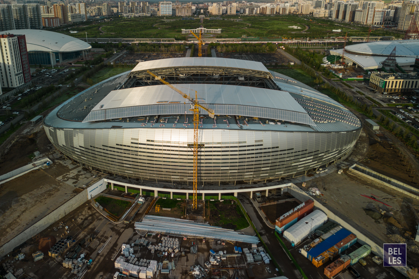 Очередная реконструкция "Астана Арены" и "Алау" - с высоты птичьего полета