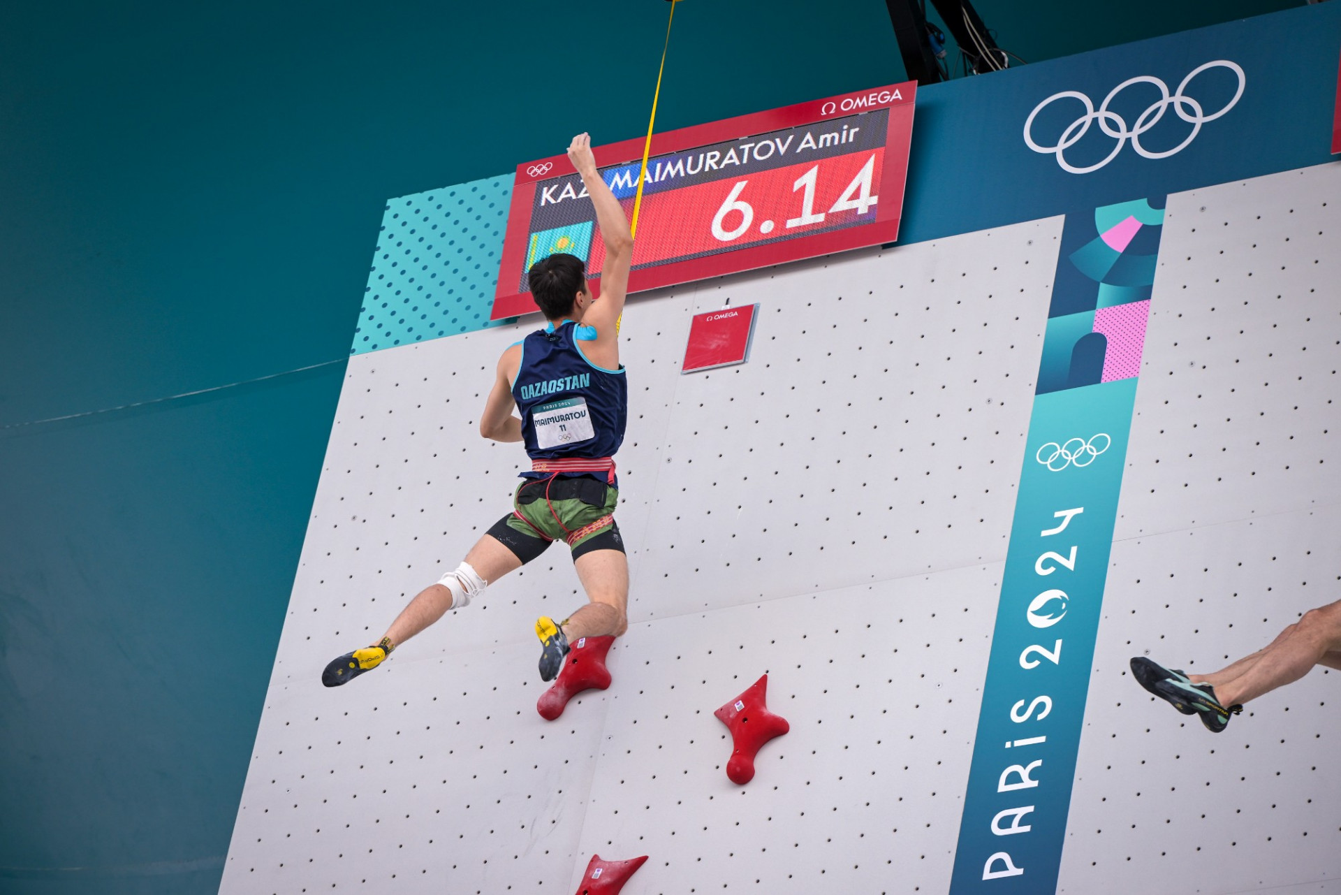 Фатальная ошибка: скалолаз Амир Маймуратов не смог пробиться в полуфинал Олимпийских игр-2024