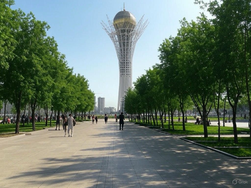 В Астане высадят миллион деревьев