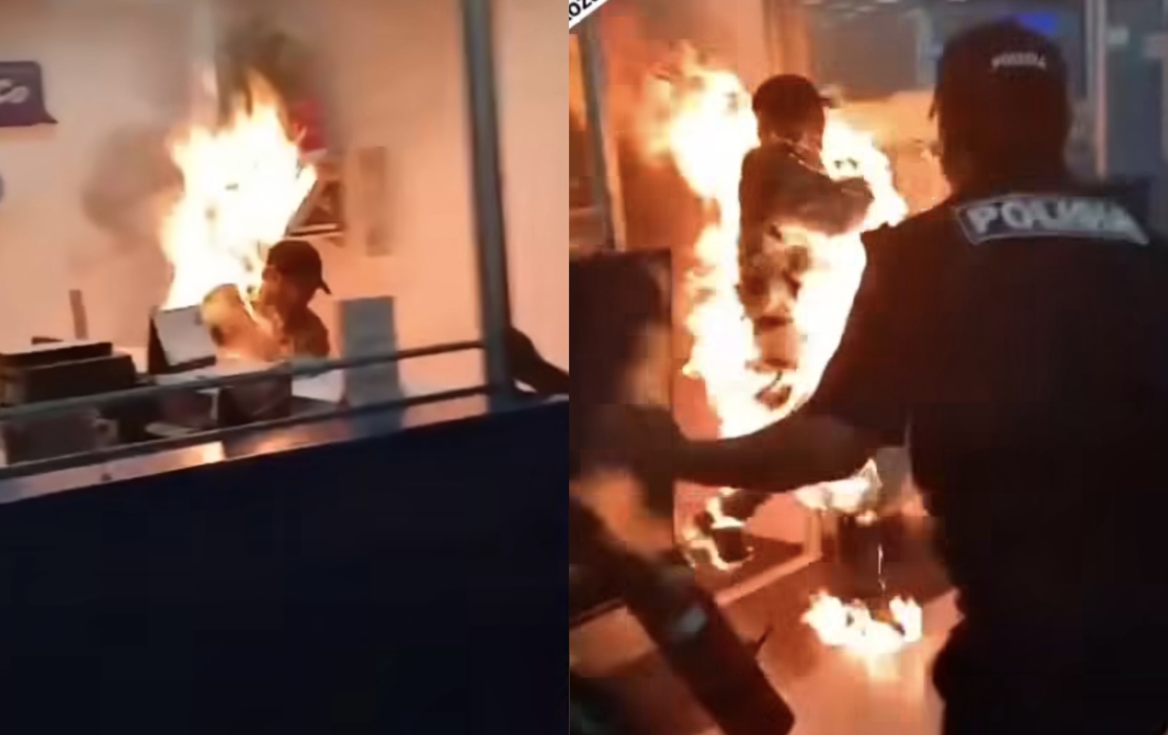 Мужчина поджег себя в аэропорту Алматы