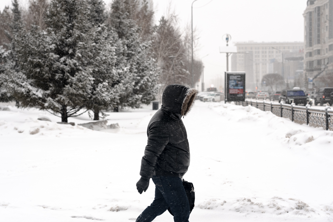До –37 на севере и снег с ветром на юге: какой будет погода в Казахстане в субботу