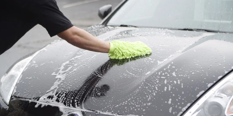 Водитель помыл машину под струей воды с LRT в Астане — видео