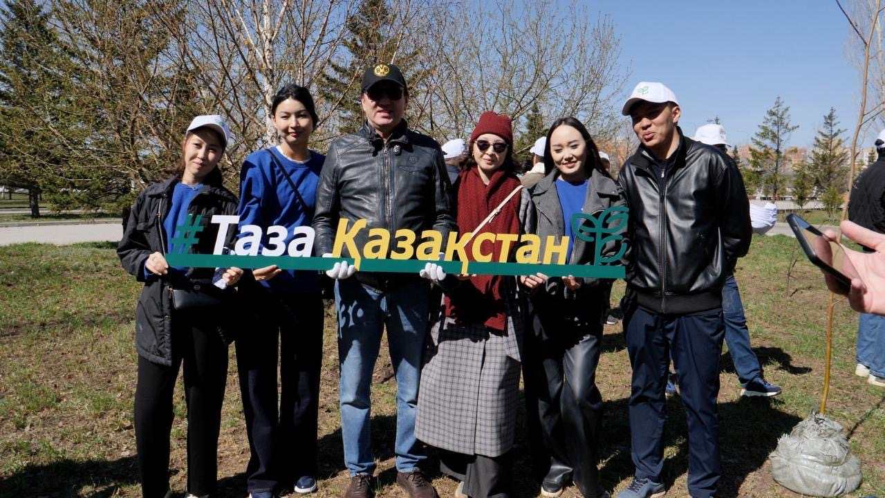Студенты столичных вузов присоединились к экологической акции «Таза Қазақстан»