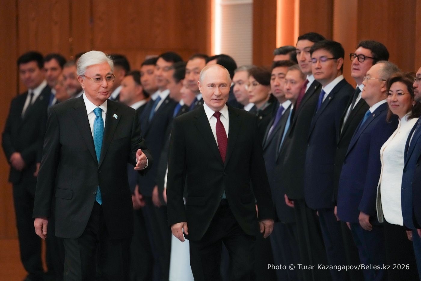 Токаев встретил Путина в Астане