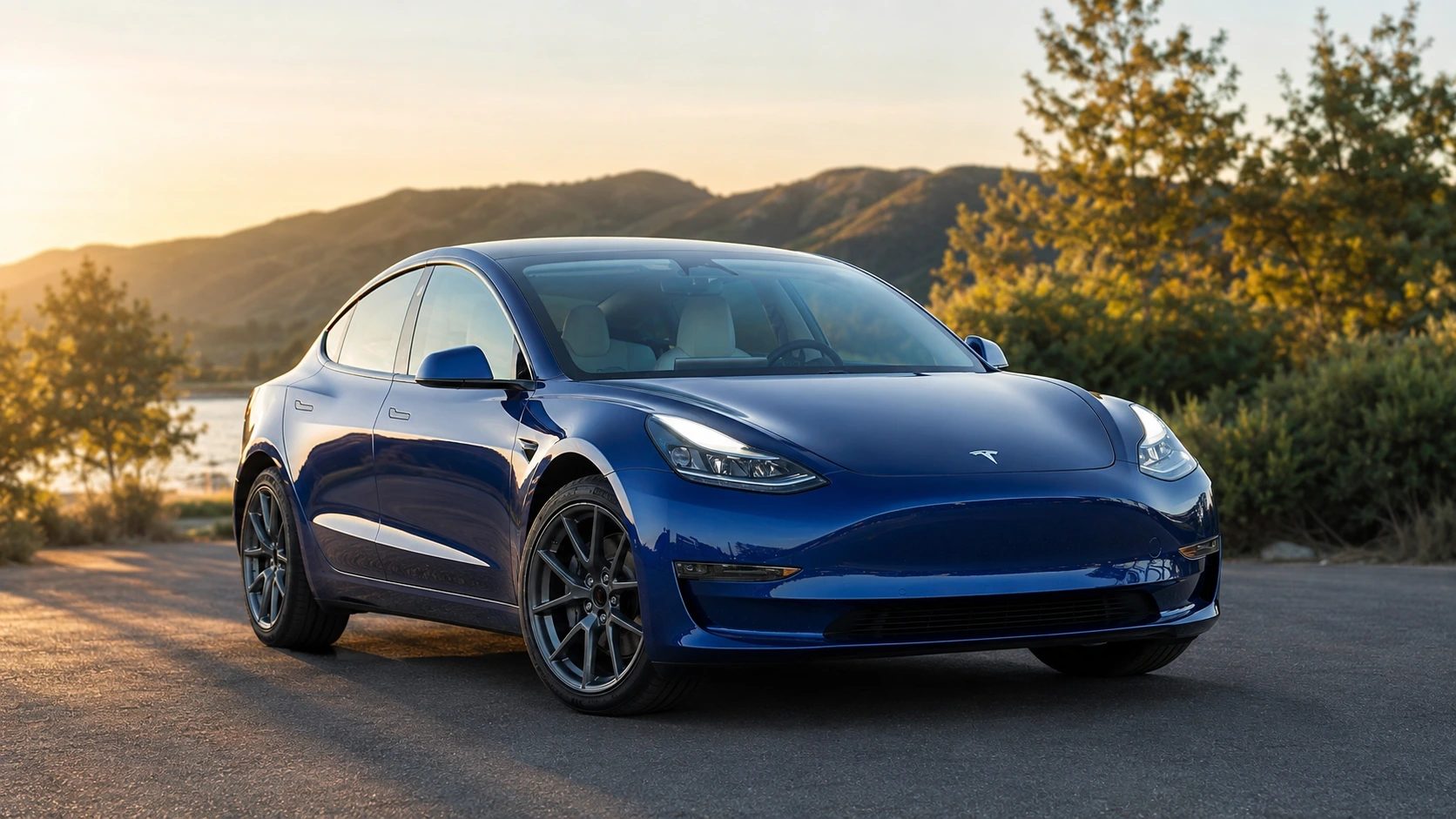 В Астане грузовик упал с моста после столкновения с Tesla